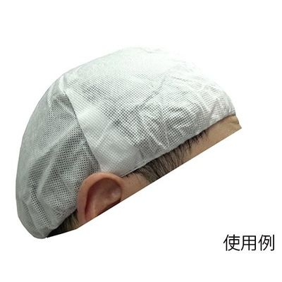 富士手袋工業 不織布ヘルメットインナー帽子 白 4枚入×10袋 1702 1箱(40枚) 62-6085-33（直送品）