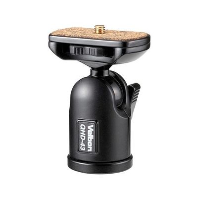 ベルボン カメラネジタイプ小型自由雲台 QHD-43 1個 63-8465-15（直送品）