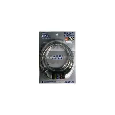 ゴリン ワイヤー錠 クリアー G-217W-700 1個 64-9540-81（直送品）