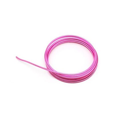 日本化線 デザインワイヤー 自遊自在 wire COLOR メタリックピンク 3.2φmm×3m 63-7939-96 1巻（直送品）