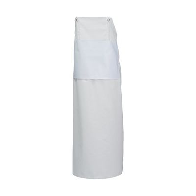 船橋 ヒモイランWガードエプロン ホワイト×グリーン S AF-850 WHxGR 1枚 67-4716-16（直送品）