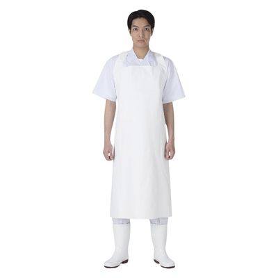 ジンナイ ウレタン打抜エプロン L 25219802 940(L)シロ 1枚（直送品）