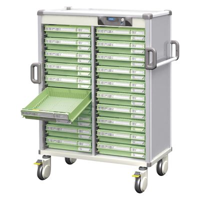 河淳 Nカート与薬ワイド 2列10段 25226808KAWAJUN MCR385HT(ホワイト) 1台 25226808（直送品）