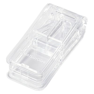 松吉医科器械 マツヨシ錠剤カッター 24333302 マツヨシ MY-8100C(クリアー) 1個（直送品）