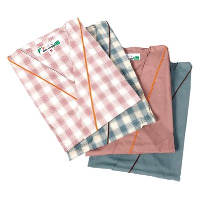 特殊衣料 寝巻き(セパレートタイプ) 紳士用 25469904 NO.0730(L)ムジグリーン 1着（直送品）