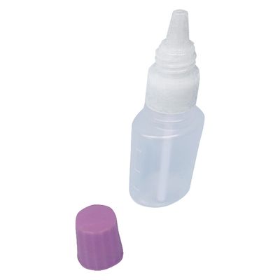 サンケミカル 噴霧容器（滅菌済） 24810300 本体:透明（原色）キャップ:藤 15CC 15mL 点鼻容器（100ポンイリ） 1箱（100入）（直送品）