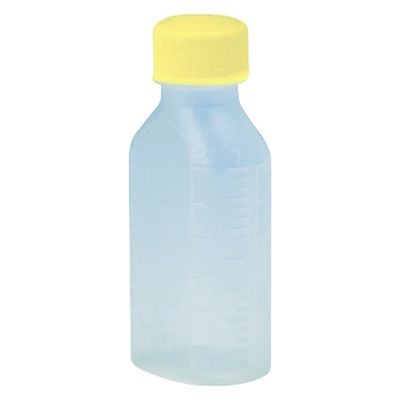 サンケミカル サンケミ 1型投薬瓶 60mL 凸凹目盛り 25282601 キャップ色：黄 10002（60CC）200ホン 1箱（200入）（直送品）