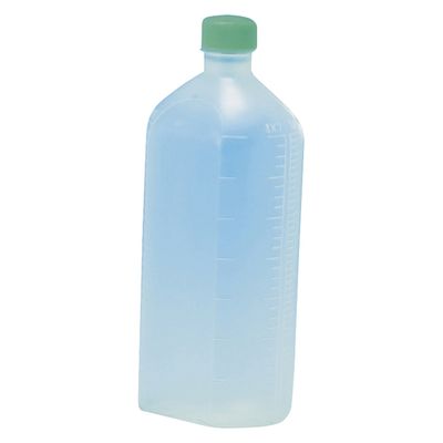 サンケミカル サンケミ 1型投薬瓶 500mL 凸凹目盛り 25282606 キャップ色：緑 10008（500CC）50ホン 1箱（50入）（直送品）