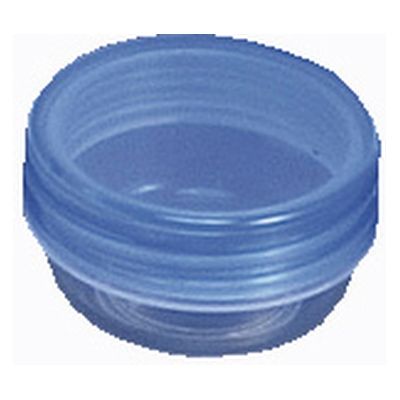 馬野化学容器 UG軟膏壷 24810200 蓋:クリア青 本体:UVクリア 3-51(6ML)100イリ 1箱(100入)（直送品）