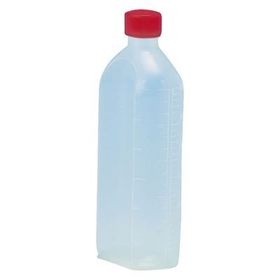 サンケミカル サンケミ 1型投薬瓶 300mL 凸凹目盛り 25282605 キャップ色：赤 10006（300CC）50ホン 1箱（50入）（直送品）