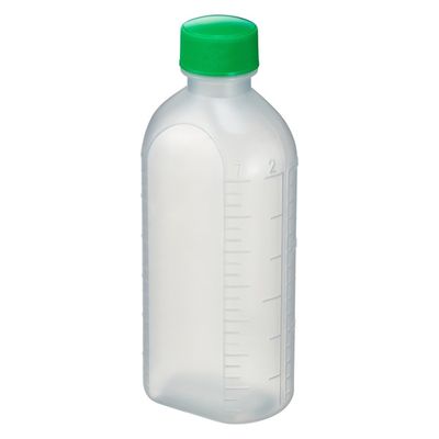 エムアイケミカル 投薬瓶PPB 150mL 凸凹目盛り（滅菌済）少数包装 08285029 キャップ色:緑 150CC（5本入り）1箱（直送品）