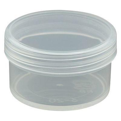 浅井商事 プラ壷 24810002 透明 20ML(100コイリ) 1箱(100入)（直送品）