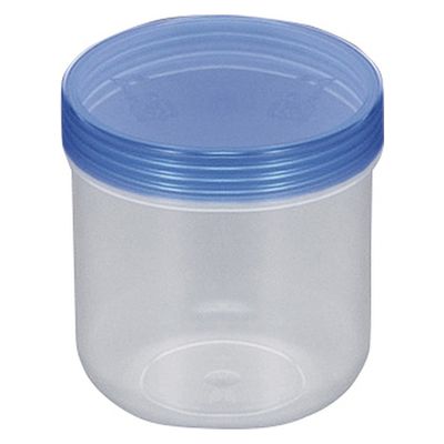 馬野化学容器 UG軟膏壷 25365900 蓋:クリア青 本体:UVクリア 3-56(125ML)50イリ 1箱(50入)（直送品）