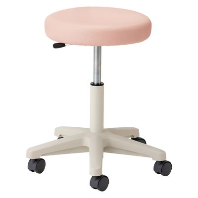 マツヨシ ナースチェア(ハイタイプ) 背なし 25256502 ピンク MY-N3250R(セナシ) 1台（直送品）