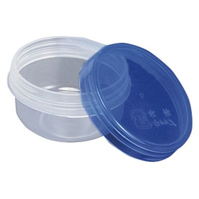 馬野化学容器 UG軟膏壷 24810202 蓋:クリア青 本体:UVクリア 3-53(24ML)100イリ 1箱(100入)（直送品）