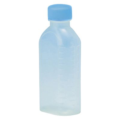 サンケミカル サンケミ 1型投薬瓶 100mL 凸凹目盛り 25282602 キャップ色：青 10003（100CC）200ホン 1箱（200入）（直送品）