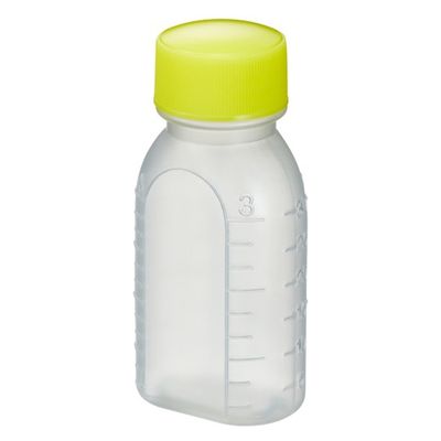 エムアイケミカル 投薬瓶PPB 30mL 凸凹目盛り（滅菌済）少数包装 08285026 キャップ色:黄 30CC（20本入り）1箱（直送品）