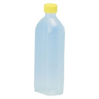 サンケミカル サンケミ 1型投薬瓶 300mL 凸凹目盛り 25282605 キャップ色：黄 10006（300CC）50ホン 1箱（50入）（直送品）