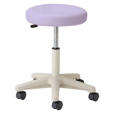 マツヨシ ナースチェア(ハイタイプ) 背なし 25256502 ラベンダー MY-N3250R(セナシ) 1台（直送品）