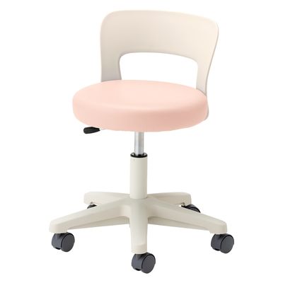 松吉医科器械 マツヨシ ナースチェア(背付) 背付 25256600 ピンク MY-N3240R 1台（直送品）