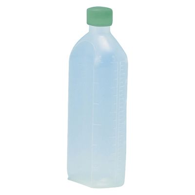 サンケミカル サンケミ 1型投薬瓶 300mL 凸凹目盛り 25282605 キャップ色：緑 10006（300CC）50ホン 1箱（50入）（直送品）