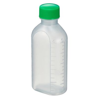 エムアイケミカル 投薬瓶PPB 100mL 凸凹目盛り（滅菌済）少数包装 08285028 キャップ色:緑 100CC（10本入り）1箱（直送品）