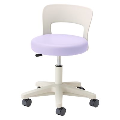 松吉医科器械 マツヨシ ナースチェア(背付) 背付 25256600 ラベンダー MY-N3240R 1台（直送品）