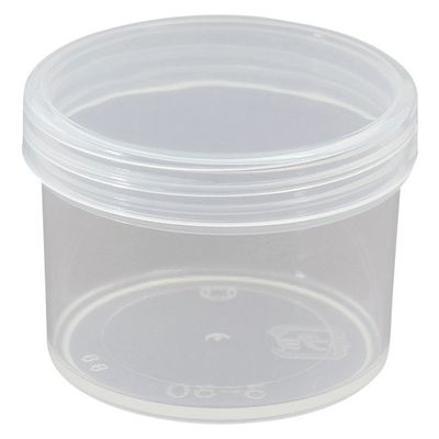 浅井商事 プラ壷 24810003 透明 30ML(100コイリ) 1箱(100入)（直送品）