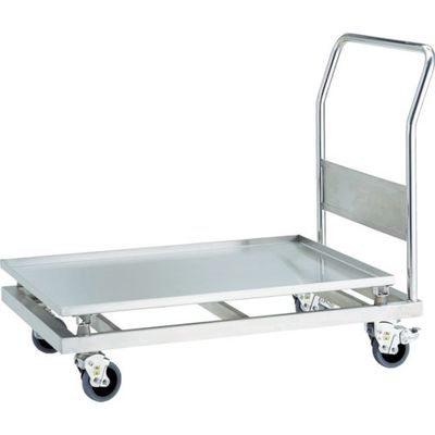 TRUSCO ステンレス台車 SUS304 防振台車 900X600 パンチング 帯電防止U車輪 SBSD-P9060TBU 1台（直送品）