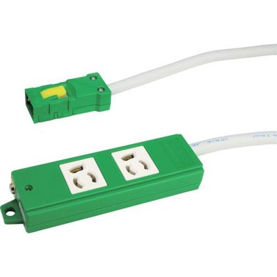 TERADA OAタップ2口 抜止 3m AHY253G 1本 455-9099（直送品）