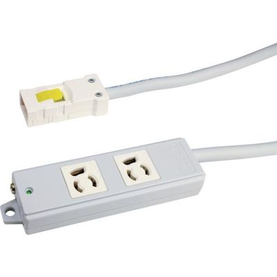 TERADA OAタップ2口 抜止 3m AHY253W 1本 455-7585（直送品）