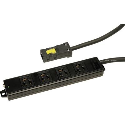 TERADA OAタップ4口 抜止 3m AHY453BK 1本 455-7625（直送品）