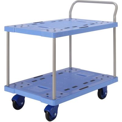 上杉輸送機製作所 上杉 プラフレッシュカー2段式片ハンドル 850×600 PF-314C-P 1台 451-3442（直送品）