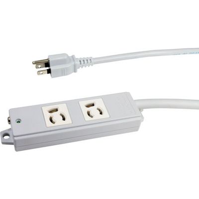 TERADA 一般プラグ付OAタップ 2口 XLT255W 1個 455-9103（直送品）