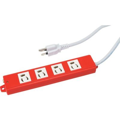 TERADA 一般プラグ付OAタップ 4口 XLT453R 1個 455-7606（直送品）