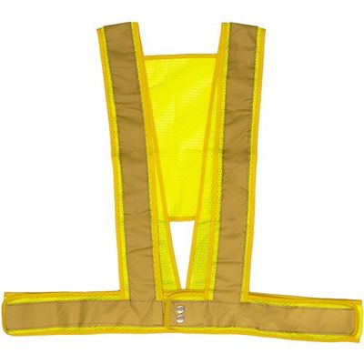 岡潮 夏用爽快フィットベスト 黄×金反射材 OK5103 1着 452-5899（直送品）