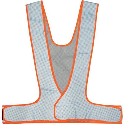 岡潮 超軽量!総反射メッシュ安全ベスト 蛍光オレンジ×銀メッシュ反射材 OK5112 1着 452-3978（直送品）