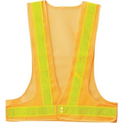 岡潮 安全ベスト 5cm 黄メッシュ×黄反射材 OK5504 1着 452-2483（直送品）