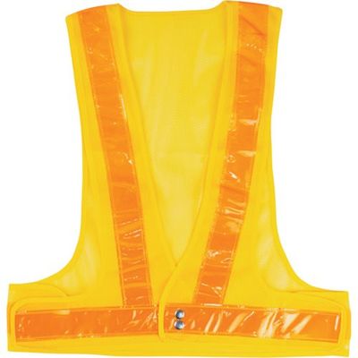岡潮 安全ベスト 5cm 黄メッシュ×山吹反射材 OK5507 1着 452-3972（直送品）