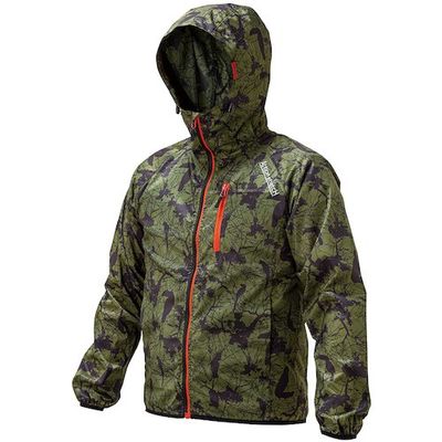 喜多 耐久撥水ストレッチウインドブレーカー アマゾンフォレスト M NO3050-GRE-M 1着 527-5684（直送品）