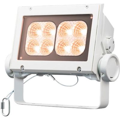 岩崎電気 岩崎 LED投光器(60クラス、中角タイプ、電球色タイプ) ECF6040M/LSAN8/W 1台 535-6411（直送品）