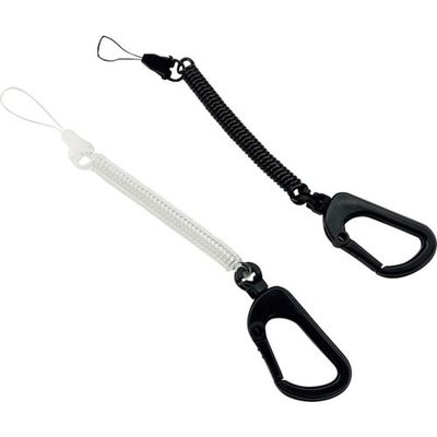 エアージェイ カラビナ スマホスパイラルストラップ BK ASS-16BK 1個 392-7384（直送品）