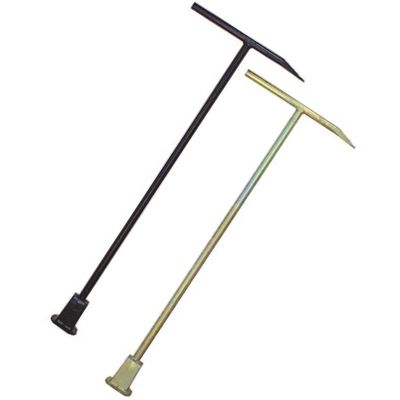 岩崎製作所 地下式消火栓<開閉>用 キーハンドル 黒塗装 09KB810SS 1本 509-7558（直送品）