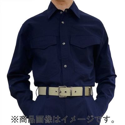 トーマセンイ TEAGLES 5431 CVC綿混長袖シャツ ネイビーM NA M 1枚 554-9038（直送品）