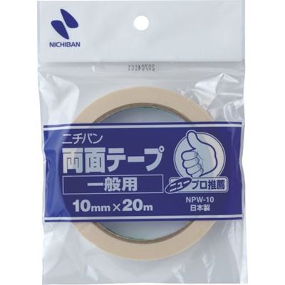 ニチバン ニユープロ推薦両面テープNPWー10 10.0×20.0 NPW-10 1セット(10巻) 363-6362（直送品）