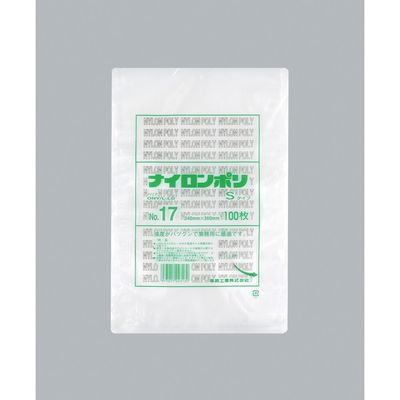 福助工業 福助 ナイロンポリ Sタイプ NO.17 0705160 1セット(1200枚:100枚×12袋) 481-0072（直送品）