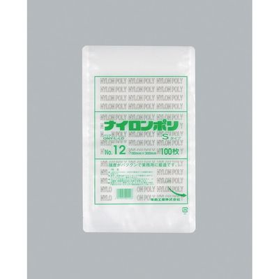 福助工業 福助 ナイロンポリ Sタイプ NO.12 0705128 1セット(2000枚:100枚×20袋) 481-3285（直送品）