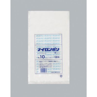 福助工業 福助 ナイロンポリ Eタイプ NO.10 0703095 1セット(2000枚:100枚×20袋) 481-0182（直送品）