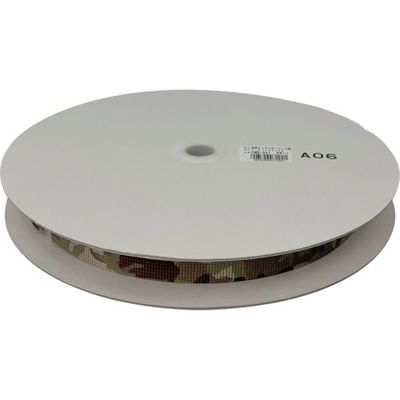 ユタカメイク 迷彩ナイロン平ベルトドラム巻 1.5t×25mm×1m デザート FMD-331 1セット(25m) 474-4415（直送品）