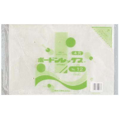 福助工業 福助 ボードンレックス#25NO.12 4穴 100枚入 0450618 1セット(4000枚:100枚×40袋)（直送品）